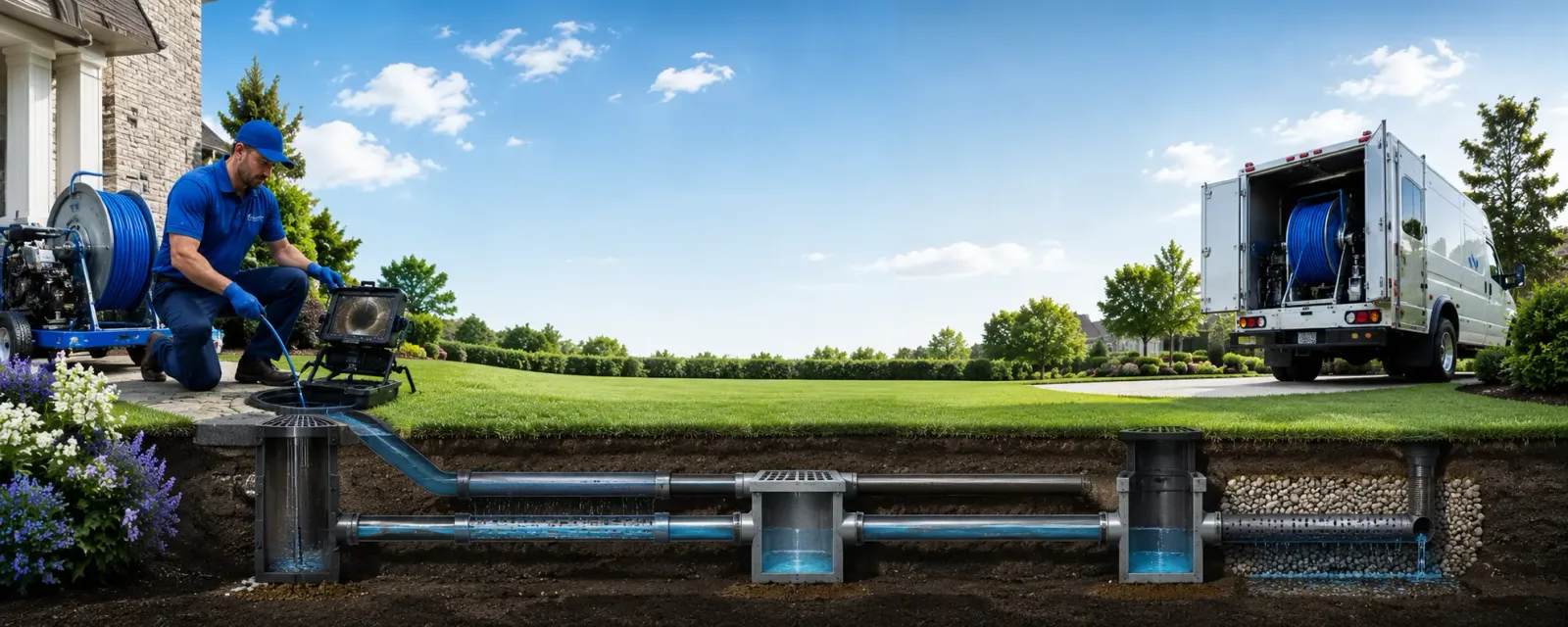 Outdoor drain cleaning information for Clint, TX